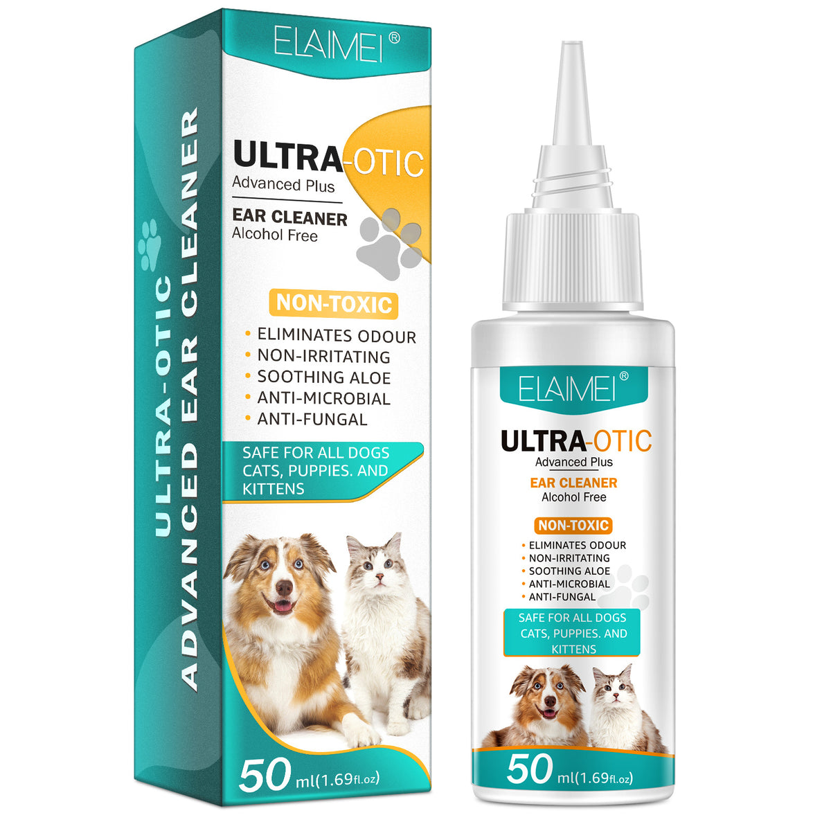 Nettoyant pour oreilles d'animaux 50 ml