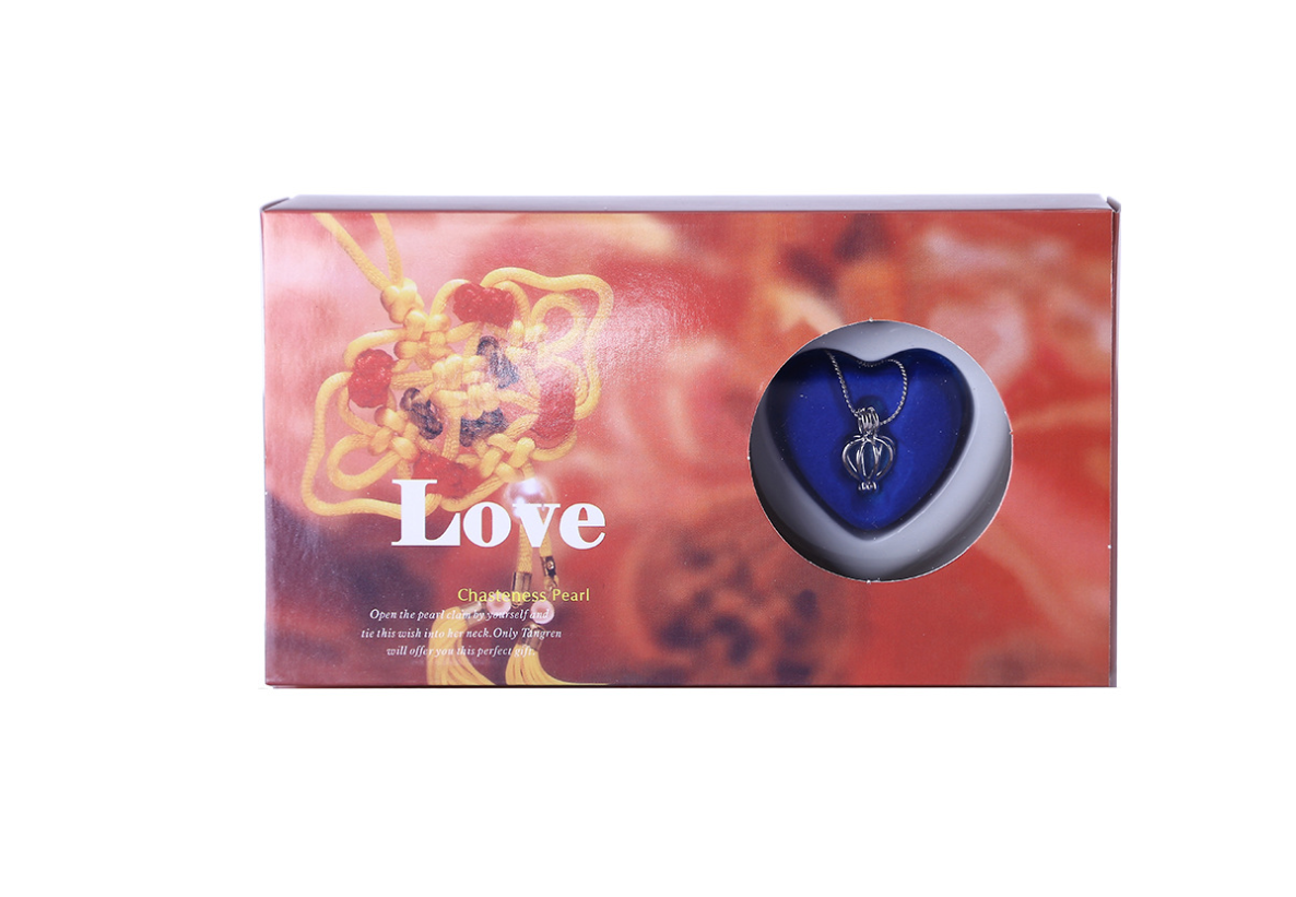 Coffret cadeau de bijoux en perles avec collier en perles d'eau douce