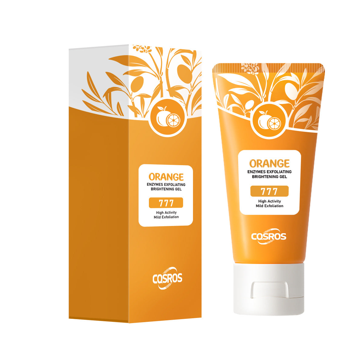 Gel exfoliante blanqueador de naranja para el cuidado de la piel