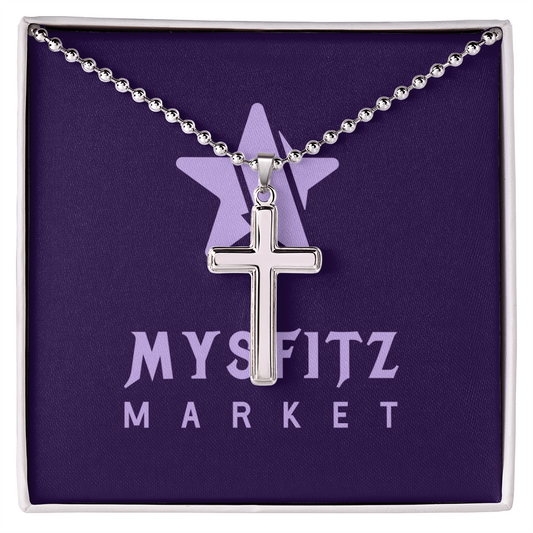 Cross with ball chain