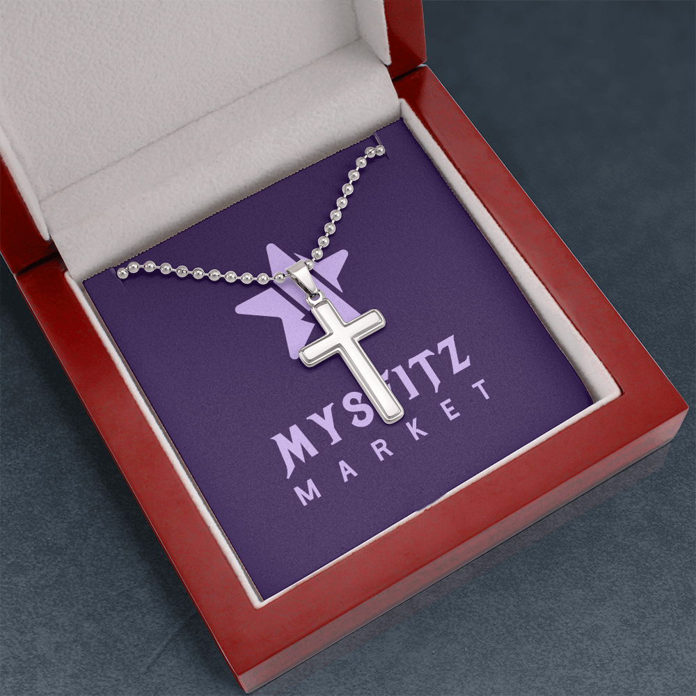 Cross with ball chain