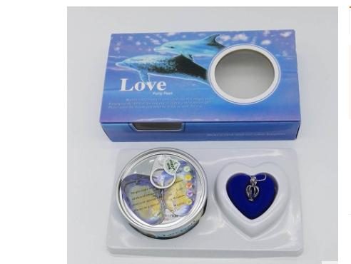 Coffret cadeau de bijoux en perles avec collier en perles d'eau douce