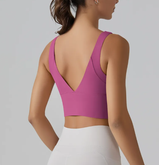 FlexFit Sports Bra: High Elasticity for Yoga and Running